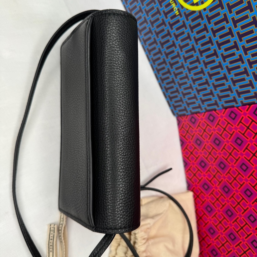 TORY BURCH Black Leather Crossbody Bag - Picture 8 of 16